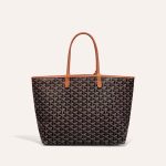 Goyard Saint Louis PM Tote Bag Black and Brown - Image 2